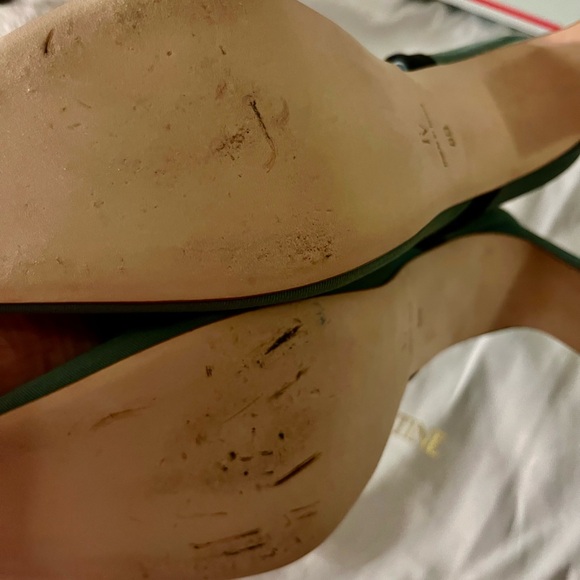 Emerald Green Heels with Black Satin Trim by Francis Valentine - Picture 3 of 3